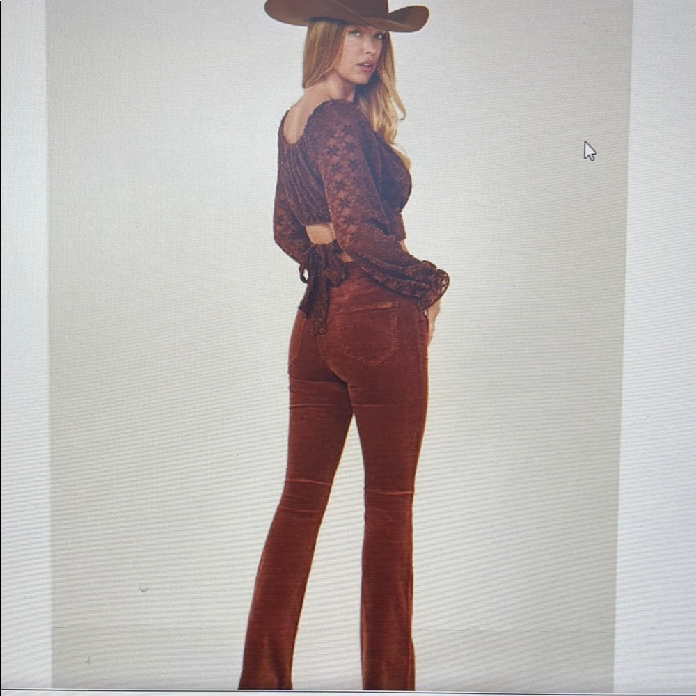 Rock & Roll Cowgirl Brown Flare Jeans